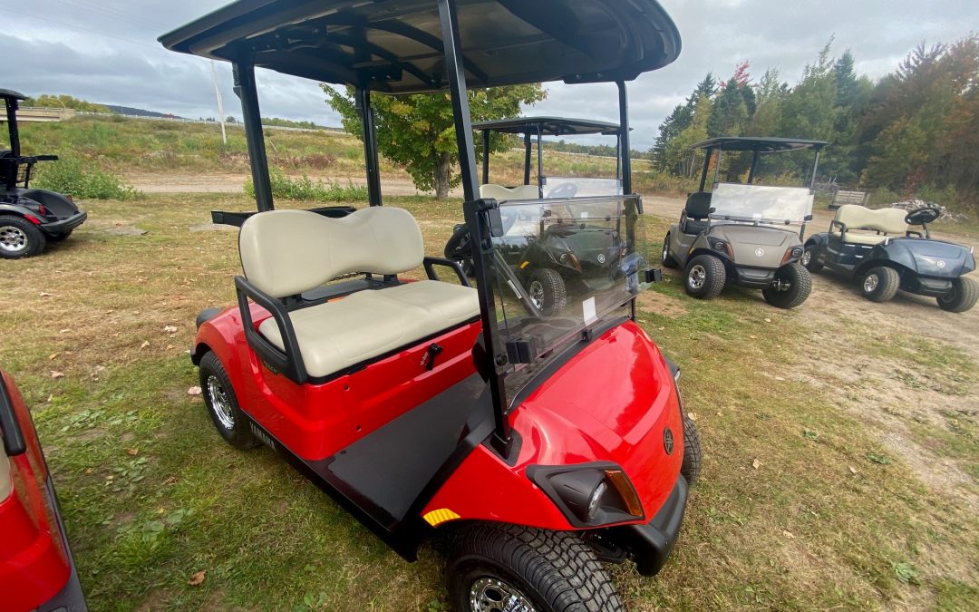 New 2024 Yamaha Drive2 PTV Quietech with Black Roof in Coral Red Metallic