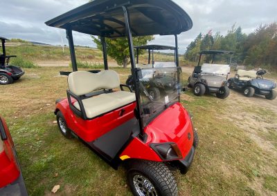 New 2024 Yamaha Drive2 PTV Quietech with Black Roof in Coral Red Metallic