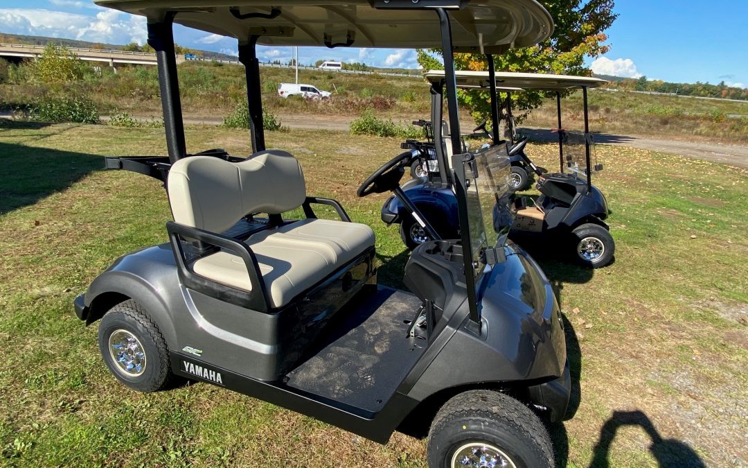 New 2025 Yamaha Drive2 AC Electric Golf Car in Carbon Metallic