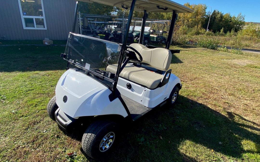 New 2025 Yamaha Drive2 AC Electric Golf Car in Glacier