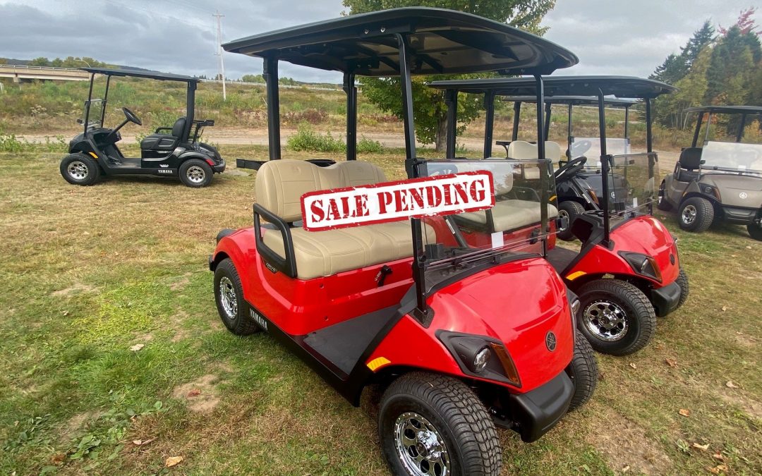 New 2024 Yamaha Drive2 PTV Quietech Coral Red Metallic with Black roof and Beige Touring Seats